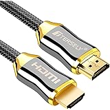4K HDMI Cable 2m T Tersely HDMI 2.0 Cable 18Gbps High Speed HDMI to HDMI Braided Cord Support 4K@60Hz UHD 2160p HD 1080P ARC 