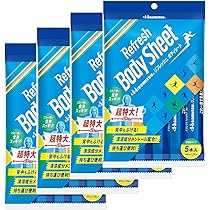 Amazon | 久光製薬 リフレッシュボディシート 5本入×4個 大判