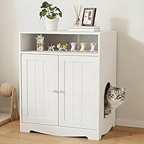 Amazon | DiDuGo 猫 キャット レストルーム 猫トイレカバー 大型 木製