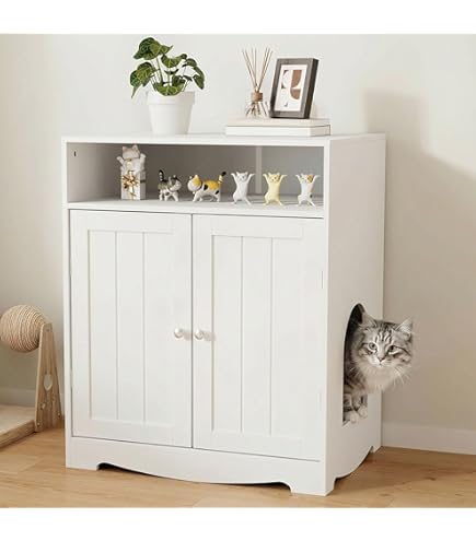 Amazon | Epetlover 猫トイレボックス 木製 猫トイレカバー 猫用