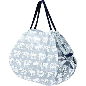 マーナ(MARNA) 【限定】BENGT&LOTTA(ベングトアンドロッタ)×Shupatto (シュパット)コンパクトバッグ M アニマルズ 一気にたためるエコバッグ 北欧 S474AN