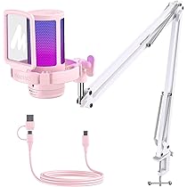 新品未使用　MAONO ゲーミングマイクセットUSB &XLR接続　ピンク Amazon.co.jp: MAONO USB コンデンサーマイク ゲーミングマイク