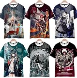 [SDdmSDS] アークナイツ Tシャツ 干员 アーミヤ Amiya 半袖 インナーシャツ 明日方舟 arknights シルバーアッシュ W テキサス ケルシー ラップランド サイレンス (3XL,3) [並行輸入品]