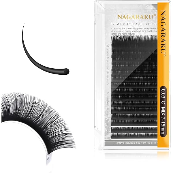 Wimpern-Extensions Set – 0,15 Mm Stärke, D-Curl, Längen 8–14 Mm, Seiden-Mink-Optik