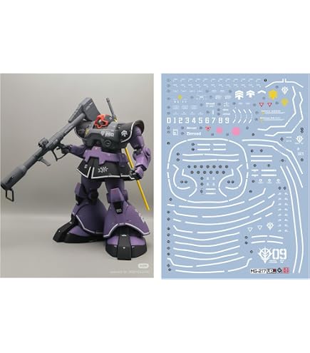 Amazon | 蛍光 ディテールアップ用 水転写式デカール MG 1/100 MS-09R
