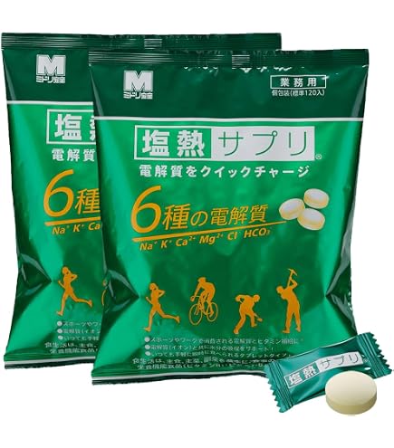 Amazon | [ミドリ安全] 塩熱サプリ うめしそ味 業務用 168g（約120粒入