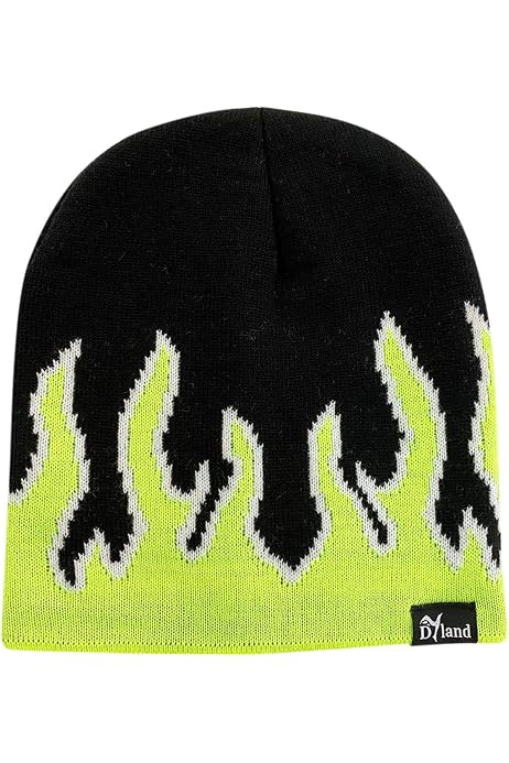 DECKY Fire Beanie, Black/Charcoal 