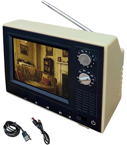 Amazon | ミニレトロ小型テレビ、2インチスクリーンHDディスプレイ