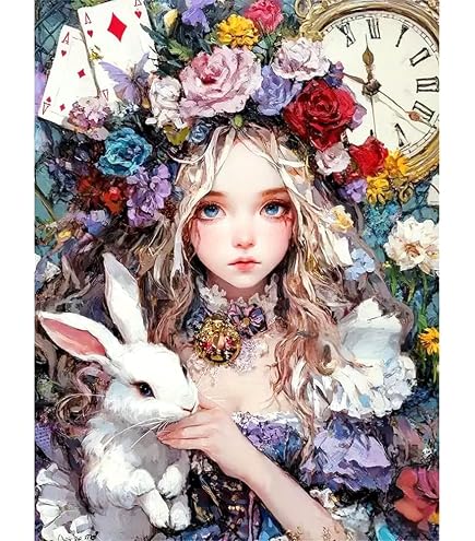 薔薇の少女 ダイヤモンドアート Amazon.co.jp: JISHSHAY ダイヤモンドアート 少女 30x40cm