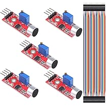 Amazon.co.jp: KKHMF 3個 サウンドセンサーモジュール声検出声