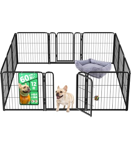 Amazon | FXW AuraSpace アクリル屋内犬用ベビーサークル 子犬と小型犬