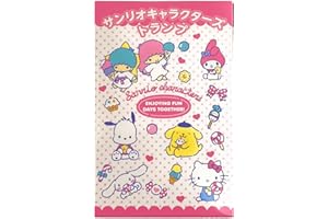 サンリオキャラクターズ トランプ ハローキティ リトルツインスターズ マイメロディ シナモロール ポムポムプリン ポチャッコ 3.5インチ x 2.4インチ x 0.7インチ ペーパーケース付き