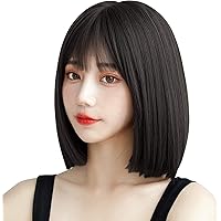 ウィッグ 6個セット ショートボブ ブラック ブラック】[コスプレ ウィッグ]ショートボブ改【高温耐熱!!高
