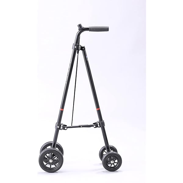 軽量 車輪付き ステッキ 〔ブーケ〕 幅17×奥行45×高さ88cm 買