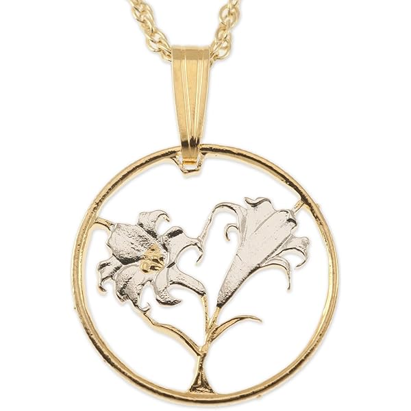 ジャマイカ 25セント カット ペンダント ネックレス 外国 ジャマイカ 25セント カットコイン ペンダント ネックレス コイン