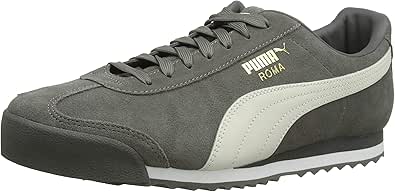 puma roma grey suede