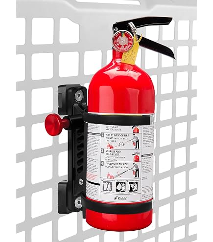 TACMOLLE Quick-Release Fire Extinguisher Mount – Fits 3"–4" Diameter, Adjustable Clamps For MOLLE Panels (Vehicle & Tactical Gear)