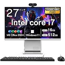 Amazon.co.jp: VETESA デスクトップパソコン Core i7 27インチIPS 高