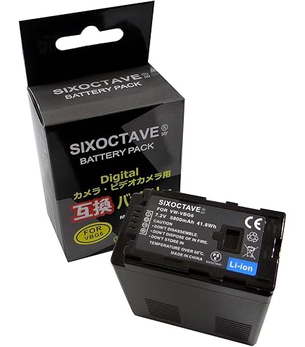 新品未使用 Panasonic VW-VBG6-K　２個セット Amazon | WELLSKY AG-BPS581 VW-VBG6-K 2個 互換バッテリー