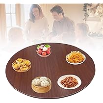 （60cm）木製ターンテーブル_3402　主に食卓用　回転テーブル　中華テーブル Amazon｜中華テーブル 木製 ターンテーブル 360回転式、回転台