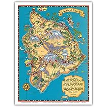 イプヘケです。 ハワイの島々の地図が描かれた楽器 イプヘケです