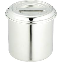 Amazon｜AG 18-8 深型 丸型キッチンポット 12cm (手無) 11012｜保存