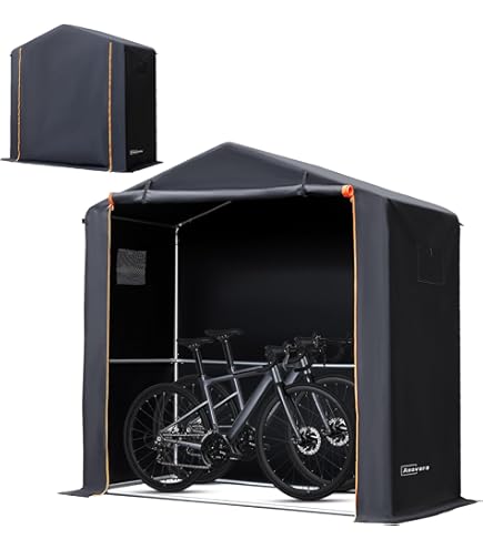 Amazon | Bonarca サイクルハウス 自転車置き場 簡易 1台 2台【 奥行き