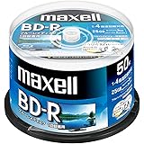 マクセル(maxell) 録画用 (1回録画用) BD-R 地上デジタル180分 BSデジタル130分 4倍速対応 インクジェットプリンタ対応ホワイト(ワイド印刷) 50枚 スピンドルケース入 BRV25WPE.50SPZ