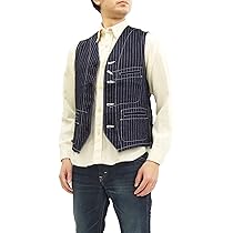 【着用2回のみの極美品】シュガーケーン ウォバッシュベスト40L SUGAR CANE シュガーケーン 9オンス ウォバッシュ ストライプ