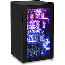 Amazon | HCK ゲーミング冷蔵庫 99L ドリンク用 RGB LEDネオン