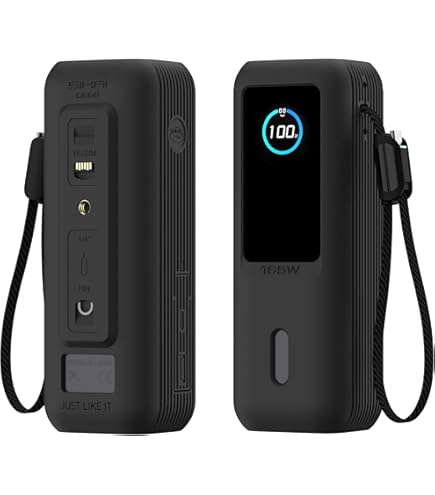 Amazon | PDA工房 Anker Power Bank (25000mAh, Built-In & 巻取り式