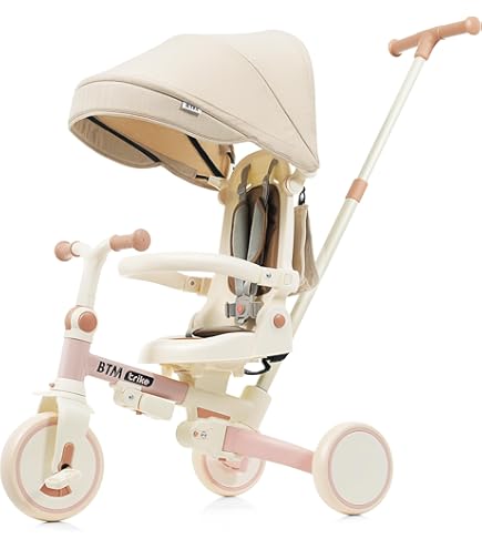 Amazon.co.jp: 子供用三輪車 7in1 折りたたみ 手押し棒付き 6