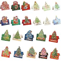 Amazon | クリスマス カード 22枚セット Christmas Cards 可愛い