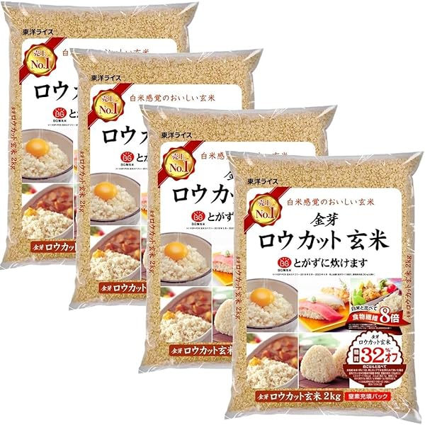 Amazon.co.jp: 東洋ライス 金芽ロウカット玄米 (無洗米) 8kg