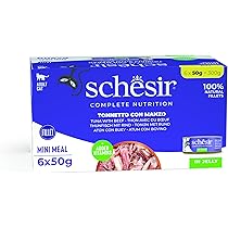 Amazon.co.jp: シシア (Schesir) ツナ&ビーフフィレ 50g×6個