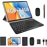 Tablet 2 in 1 Tablets with Keyboard Case Mouse Protective Film Stylus, 10.1 Inch Tablet computer, Android 11.0 Tablet, 64GB R