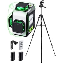 Firecore FD30 Laser Detector - Digital Receiver For Pulsing Green Line Lasers Up To 200ft, Dual-Sided LCD Display & Rod Clamp Included