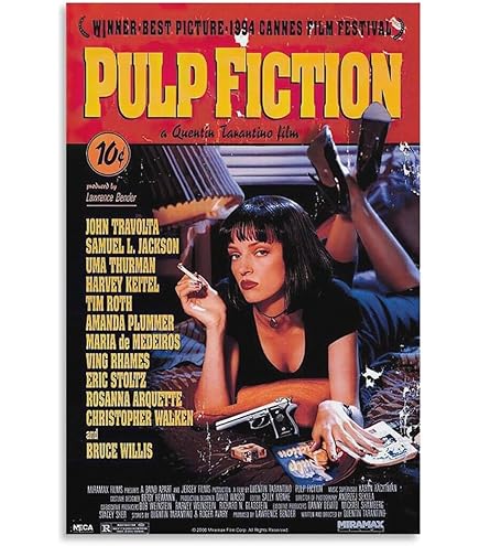 パルプ・フィクション ポスター パルプ・フィクション』 Pulp Fiction 映画ポスター アートフレーム 木