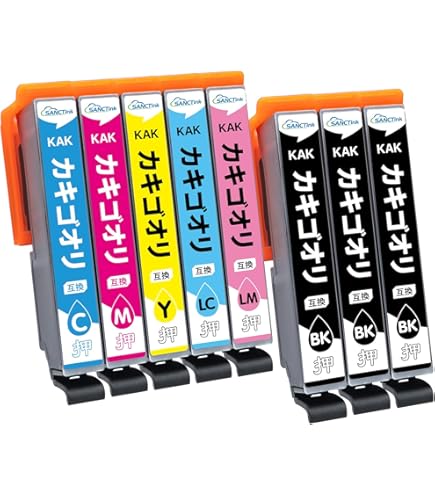 エプソン純正インクカートリッジセット350ml 未開封8，開封済み3 Amazon.co.jp: エプソン EPSON 純正インクカートリッジ KAK-BK