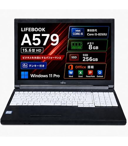 富士通 タブレットPC 第8世代 Core i5 MH75 windows11 Amazon.co.jp: 富士通 第8世代Core i5, 15.6型, 256GB SSD, 8GBメモリ
