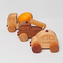 Amazon.co.jp: スプソリ 木のおもちゃ 車 木製ミニカーお楽しみ3