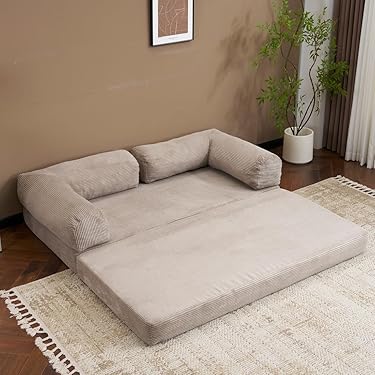 ソファベッド 最大5人掛け 5P 組立て不要 フロアソファ