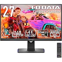 IODATA ゲーミングモニター 27インチ GigaCrysta WQHD Amazon.co.jp: アイ・オー・データ IODATA ゲーミングモニター