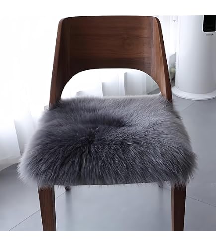 Amazon.co.jp: MISHIP ムートンクッション 天然ムートン 40×40cm 長毛