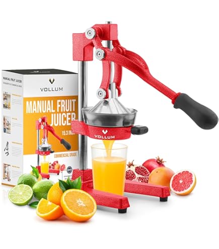 Amazon | Vollum 手動フルーツジューサー 商用グレード ホームシトラス