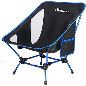 Moon Lence アウトドアチェア 2wayローチェア より安定 キャンプ椅子 グランドチェア 軽量 折りたたみ コ…