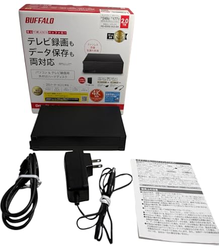 Amazon | バッファロー HD-TDA2U3-B 外付けHDD USB-A接続 TOSHIBA