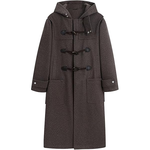 Amazon | [FOMANSH] メンズ ラシャコート ロング ジャケット 帽子