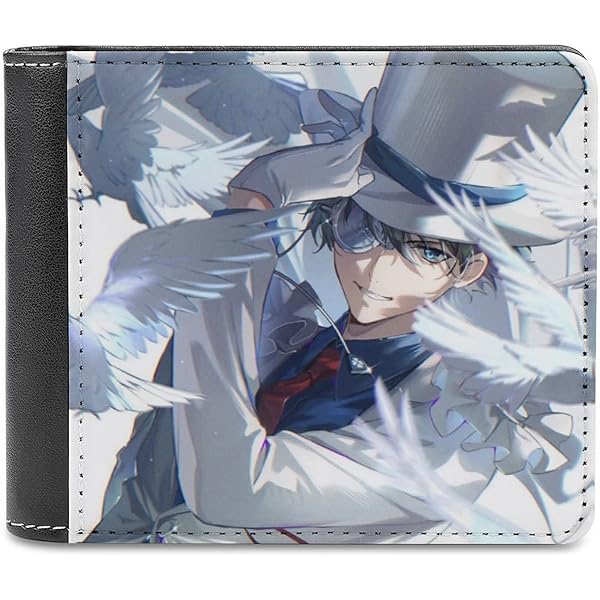 名探偵コナン　怪盗キッド　ブラックスター　レザーウォレット みんなお待たせ！名探偵コナン 公式レザーウォレット「ブラック