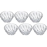 アデリア(ADERIA) ソワール クリア 小鉢 6個セット日本製 納豆鉢 ガラス 小皿 取り皿 食器 小碗 そうめん鉢 お皿 小付 業務用 深皿 171